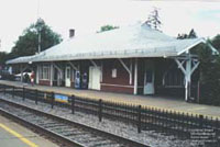 Dorion, Quebec train station. Current use: Montreal commuter train station.